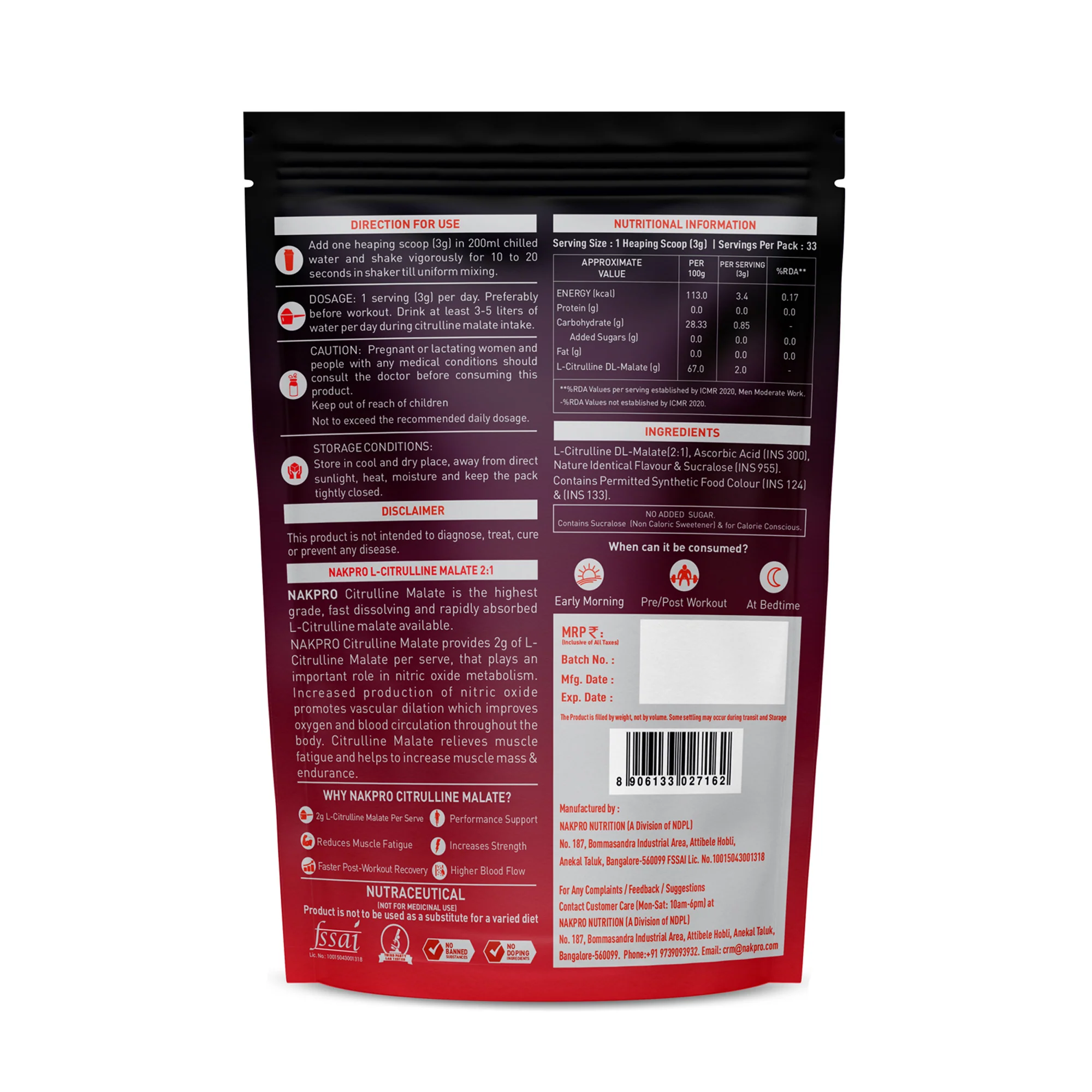 Citrulline Malate | Amino Acid Supplement - Image 14
