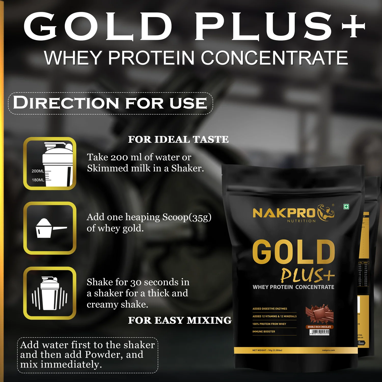 Gold Plus+ Whey Protein Concentrate - Image 16