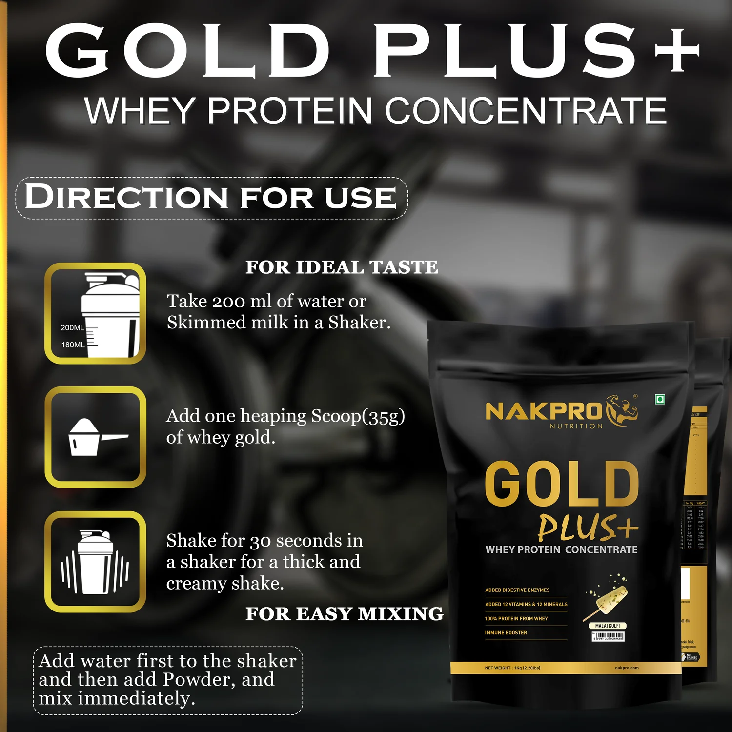 Gold Plus+ Whey Protein Concentrate - Image 25
