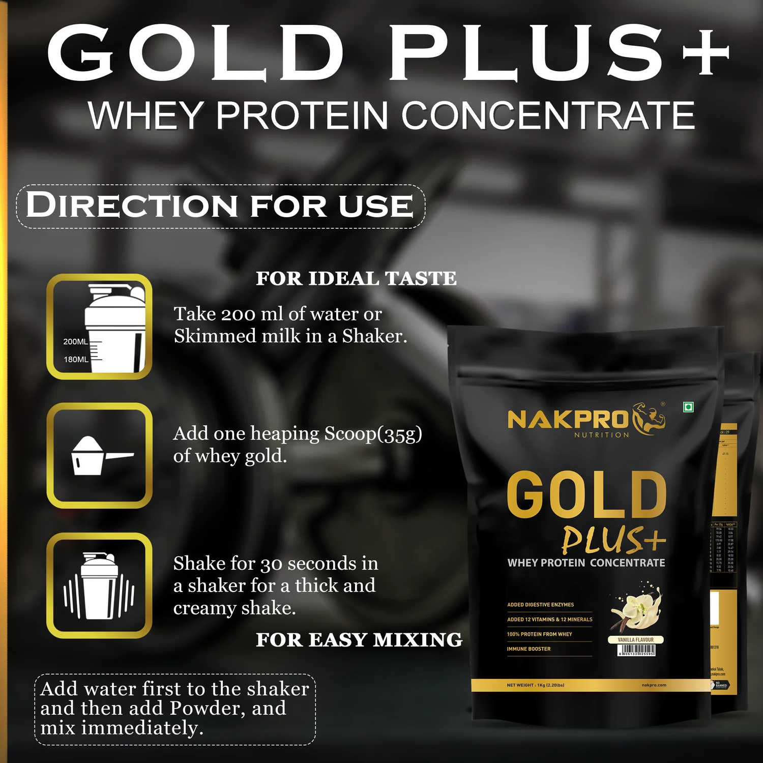 Gold Plus+ Whey Protein Concentrate - Image 31
