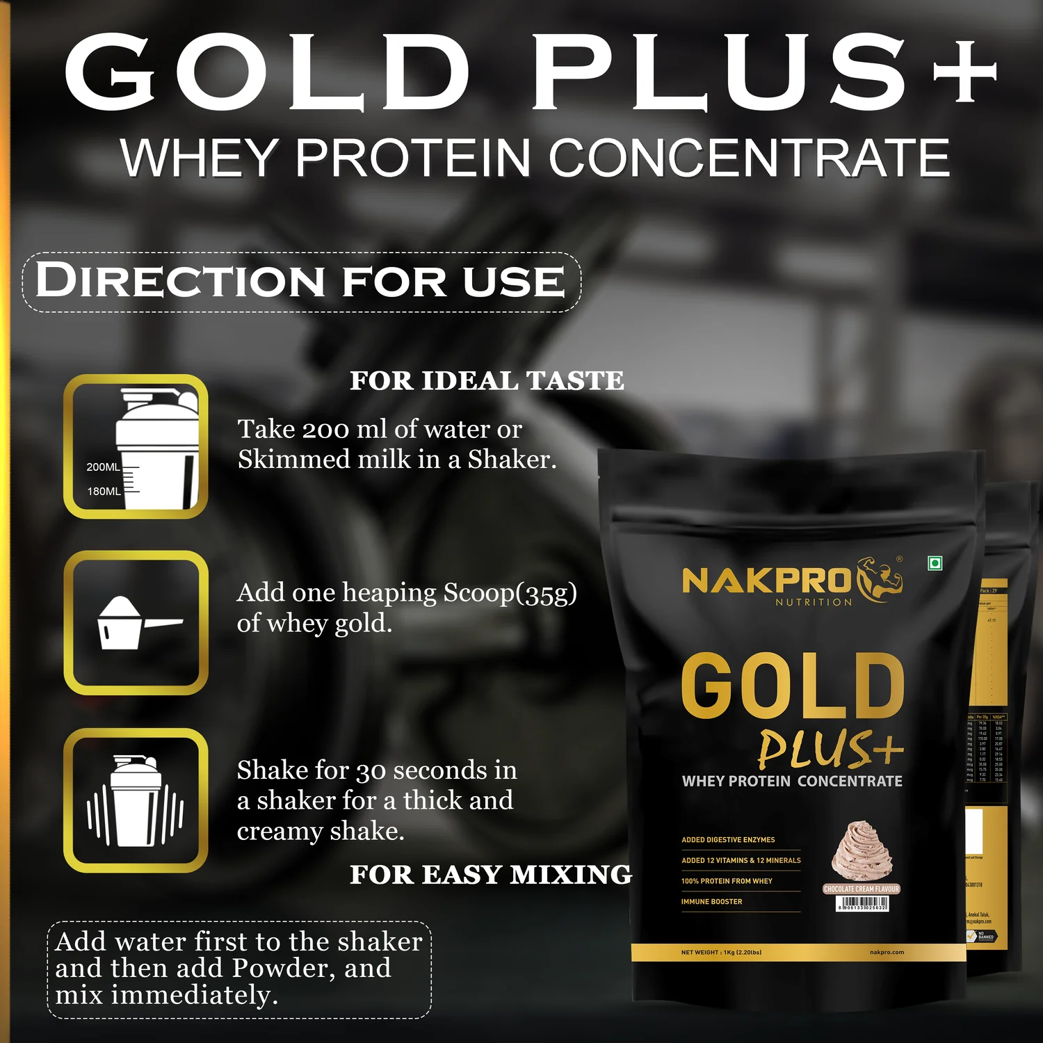 Gold Plus+ Whey Protein Concentrate - Image 8