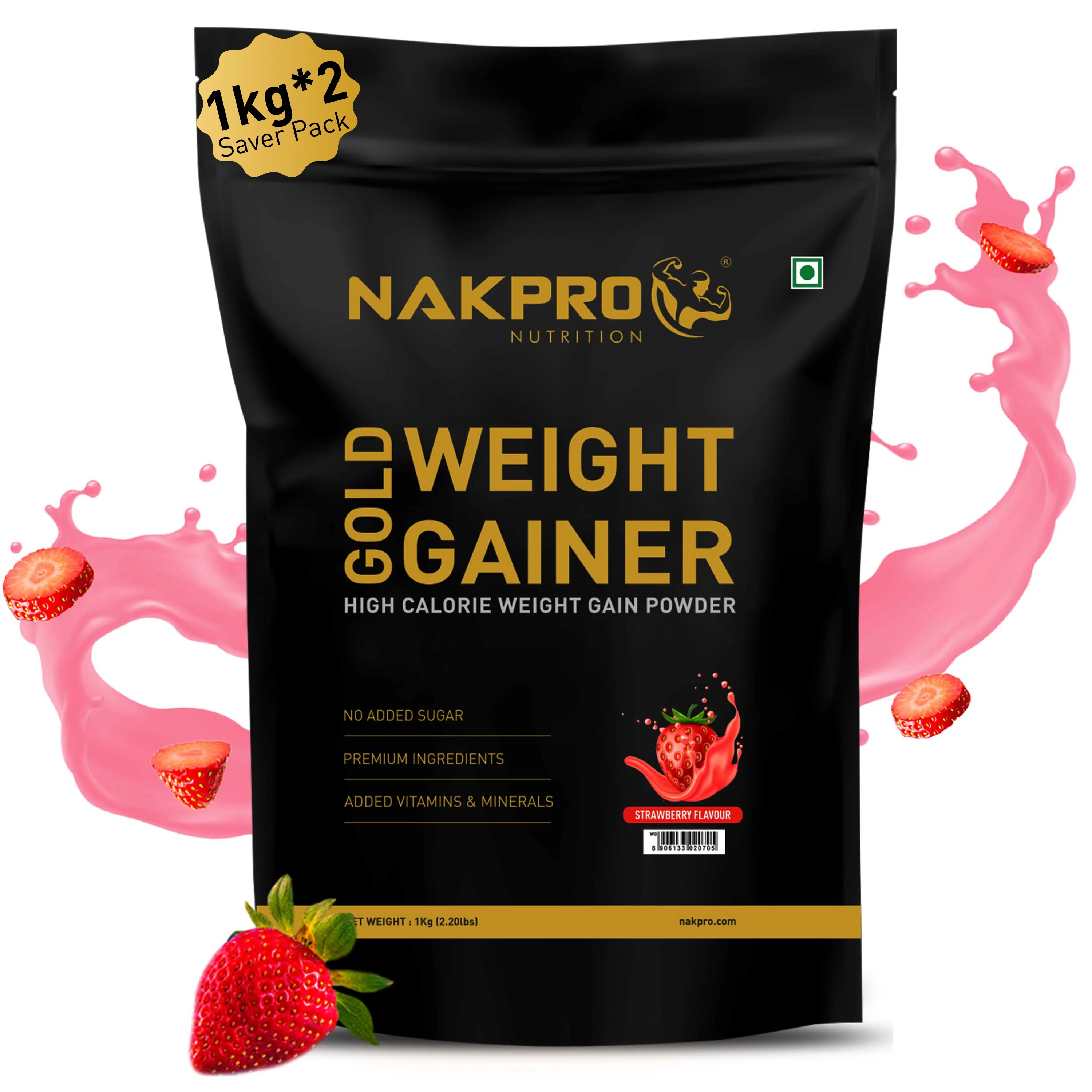 Gold Weight Gainer | High Calorie Weight Gain Powder - Image 42