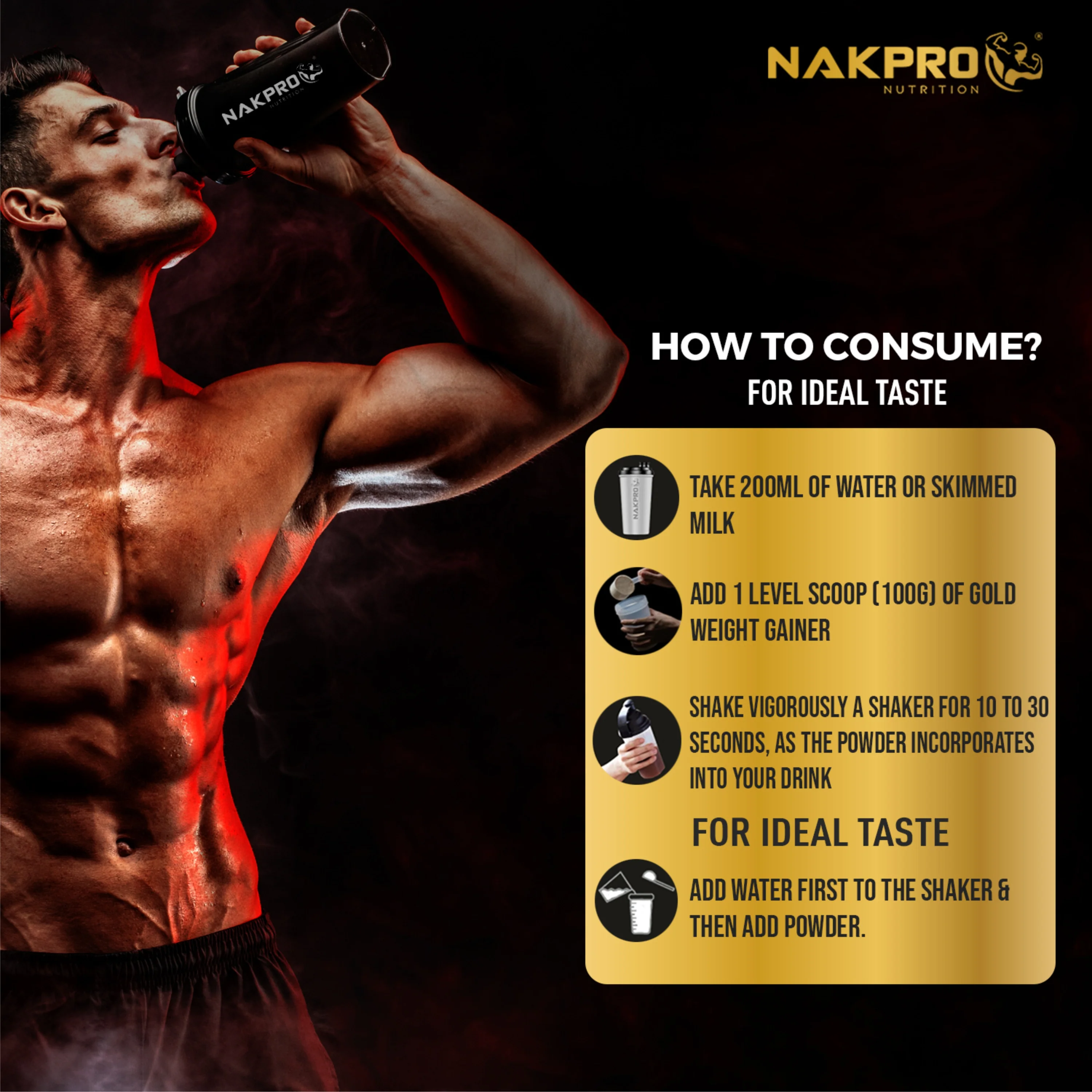 Gold Weight Gainer | High Calorie Weight Gain Powder - Image 62