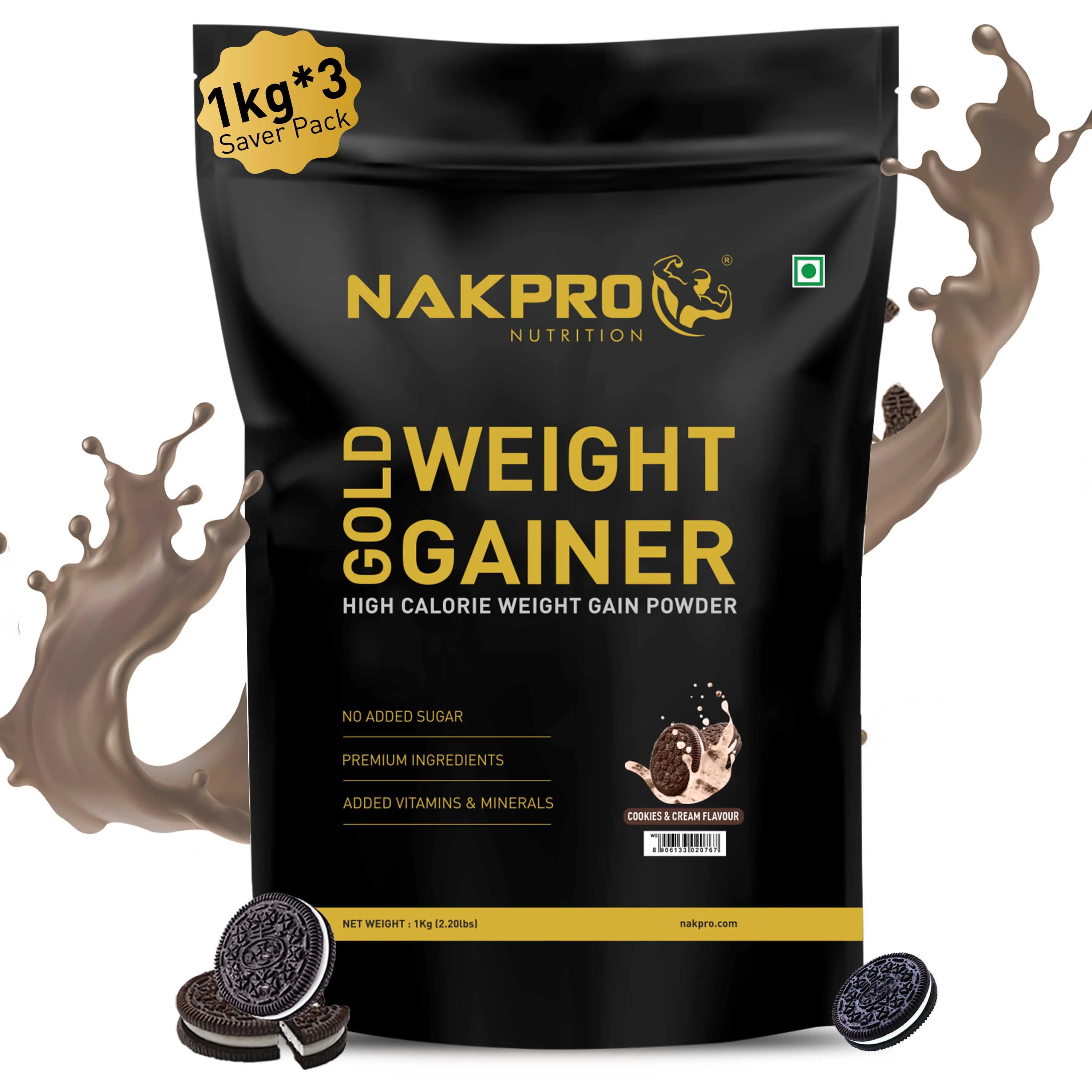 Gold Weight Gainer | High Calorie Weight Gain Powder - Image 85