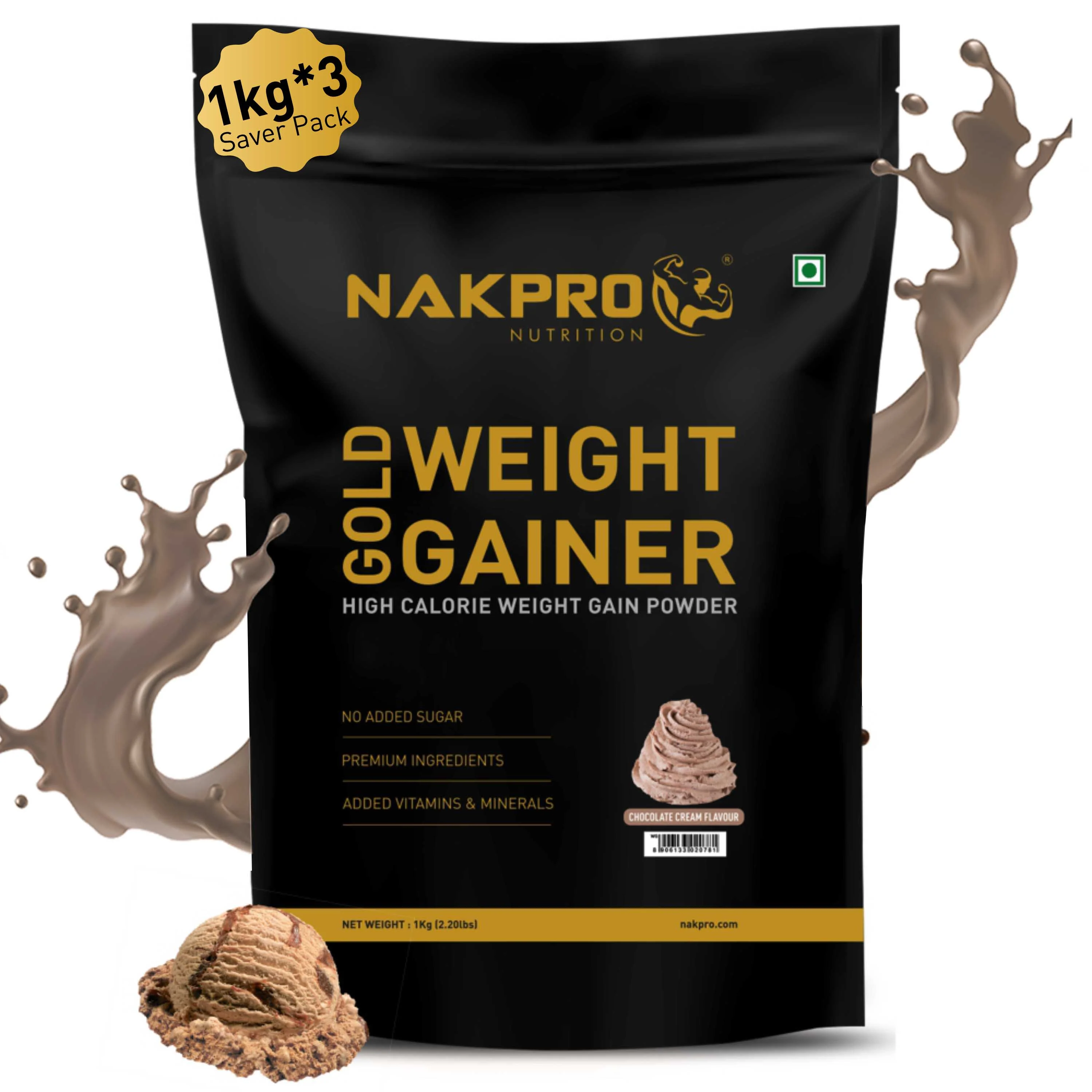 Gold Weight Gainer | High Calorie Weight Gain Powder - Image 86