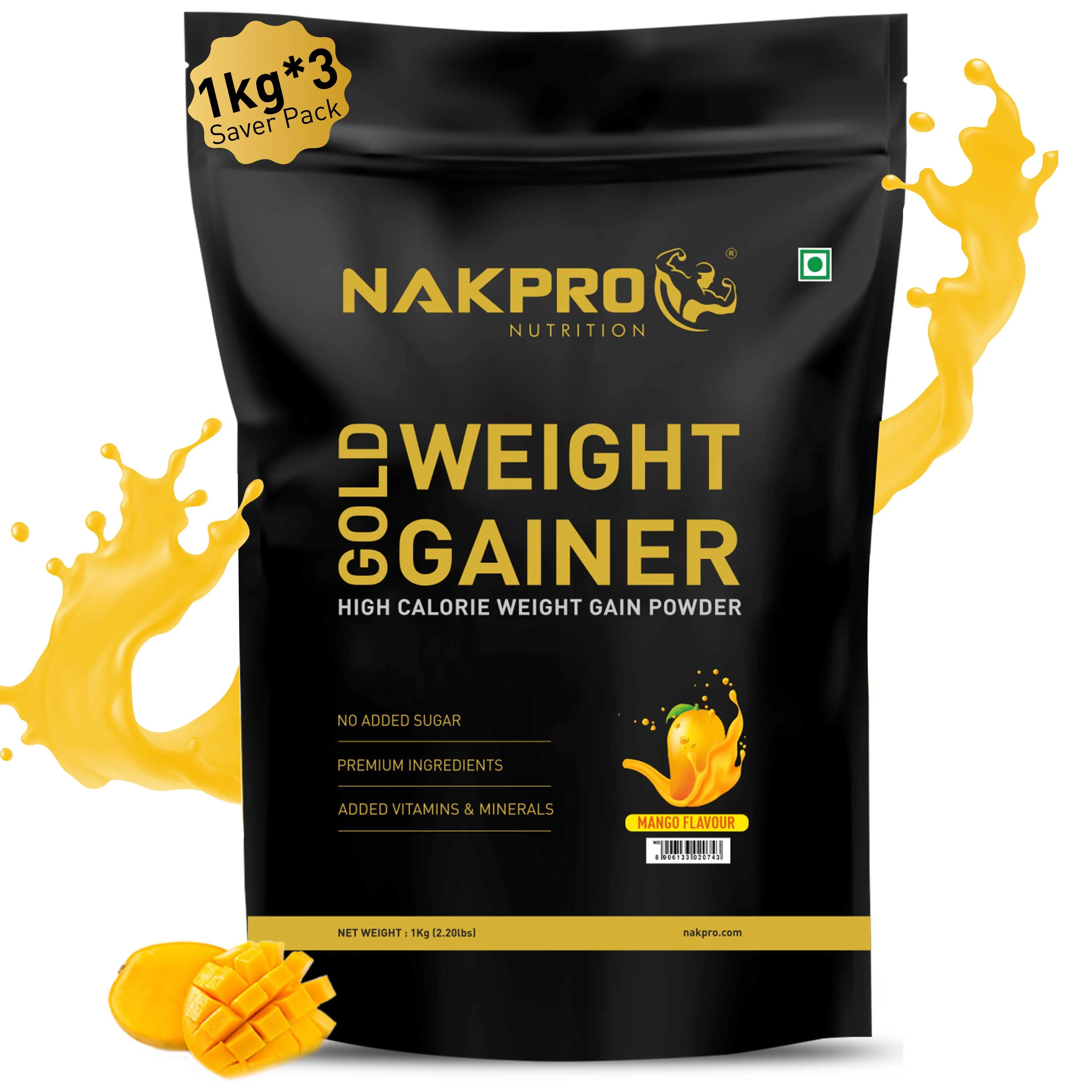 Gold Weight Gainer | High Calorie Weight Gain Powder - Image 88