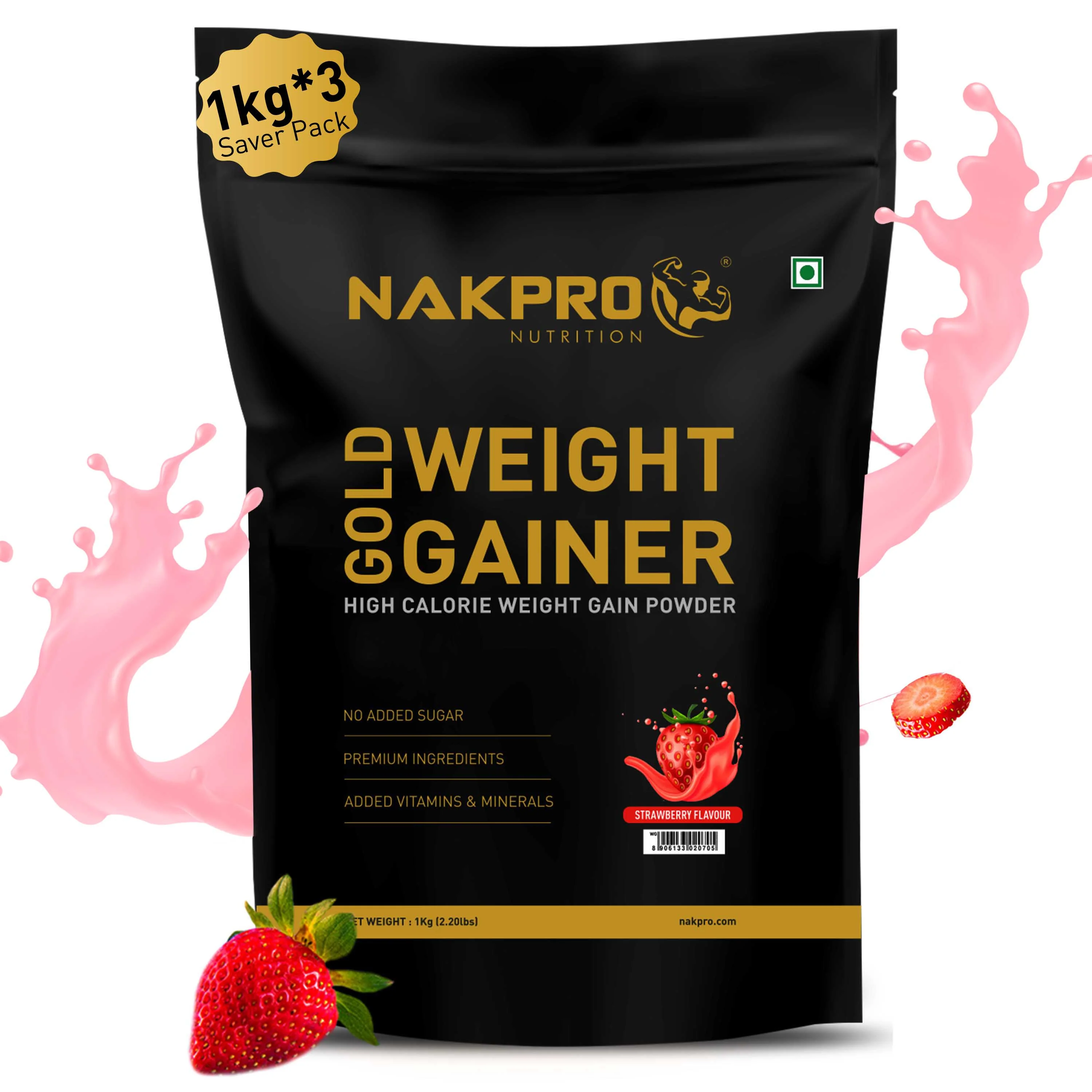 Gold Weight Gainer | High Calorie Weight Gain Powder - Image 89