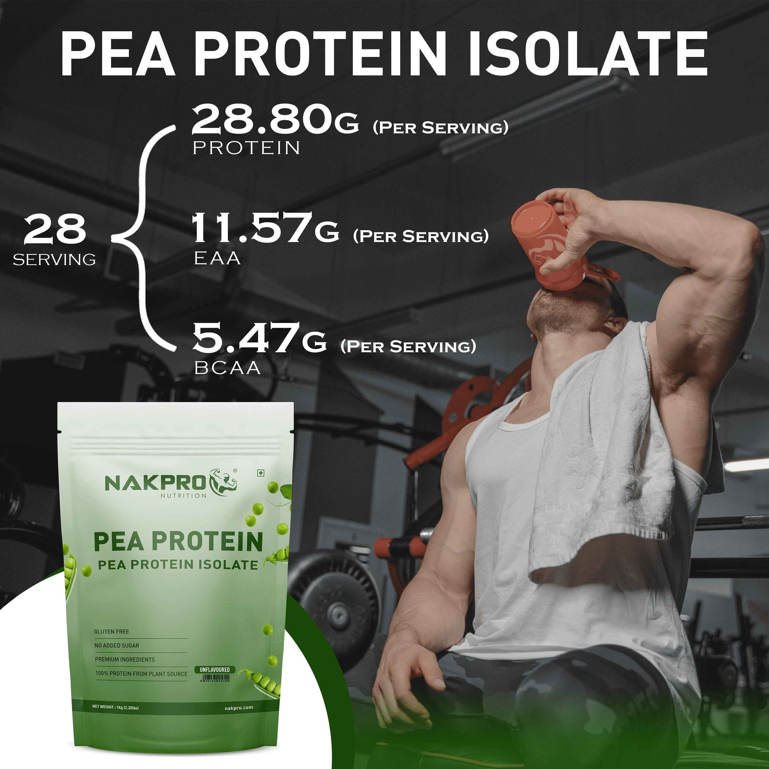 Nakpro Pea Protein Isolate- Plant-Based Vegan Protein Powder - Image 18