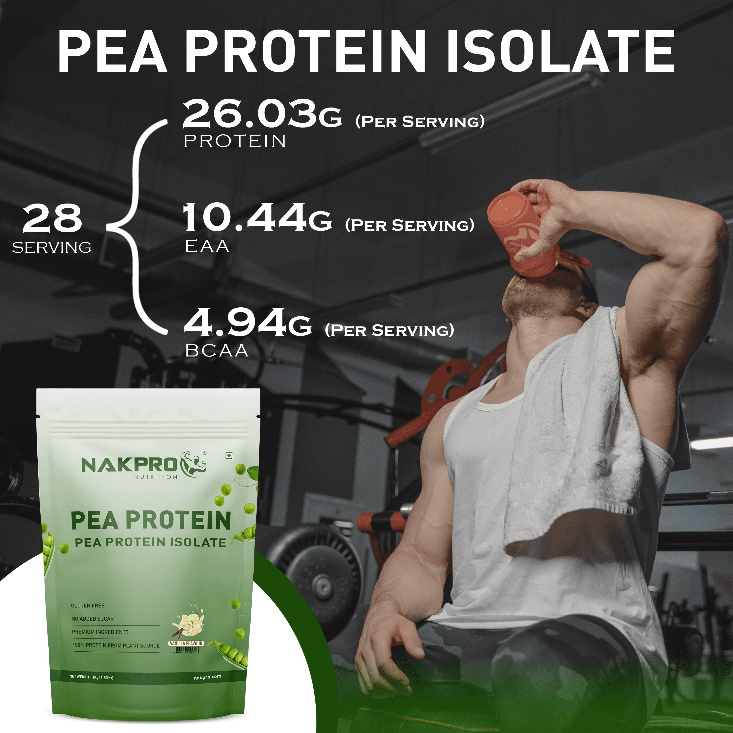 Nakpro Pea Protein Isolate- Plant-Based Vegan Protein Powder - Image 23