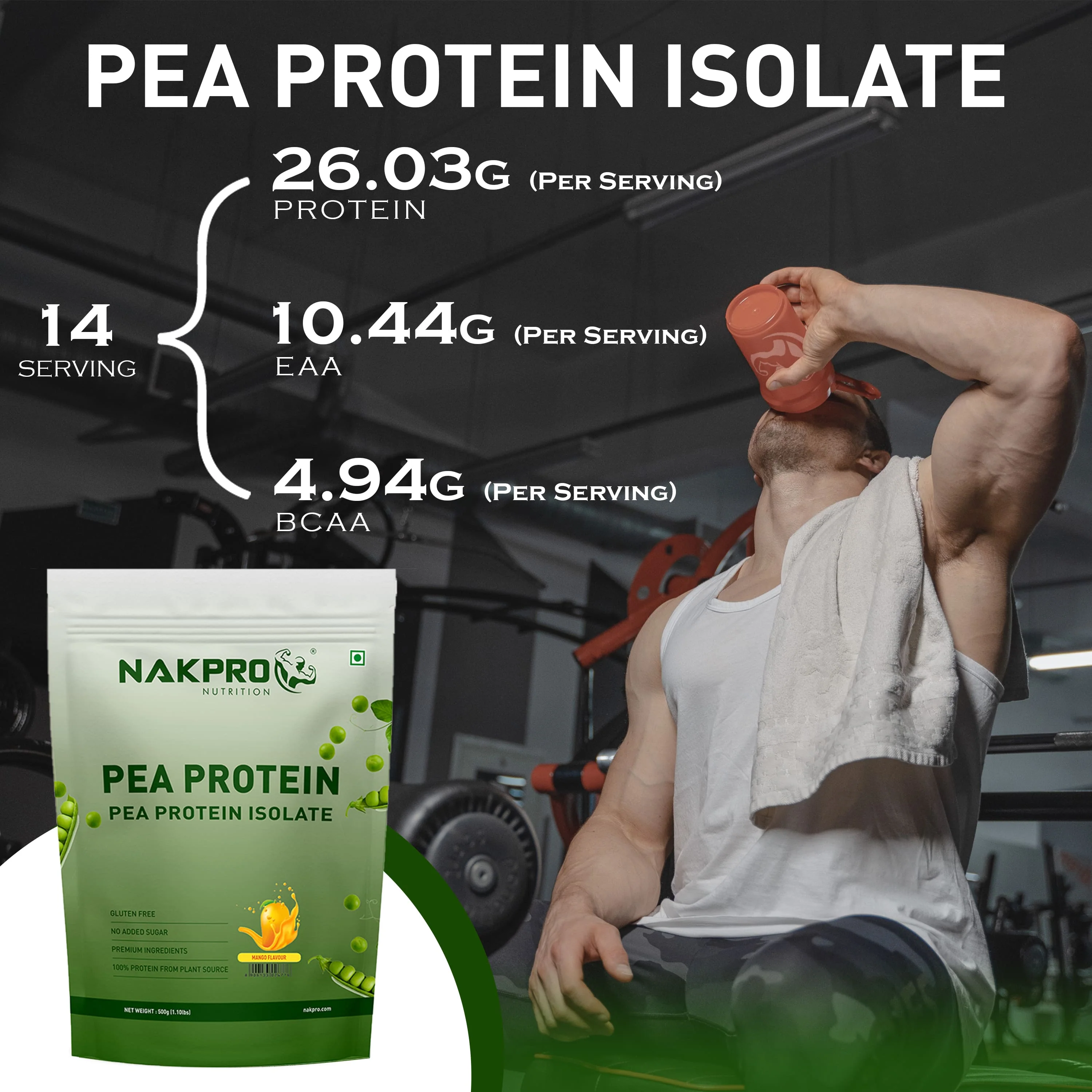 Nakpro Pea Protein Isolate- Plant-Based Vegan Protein Powder - Image 36