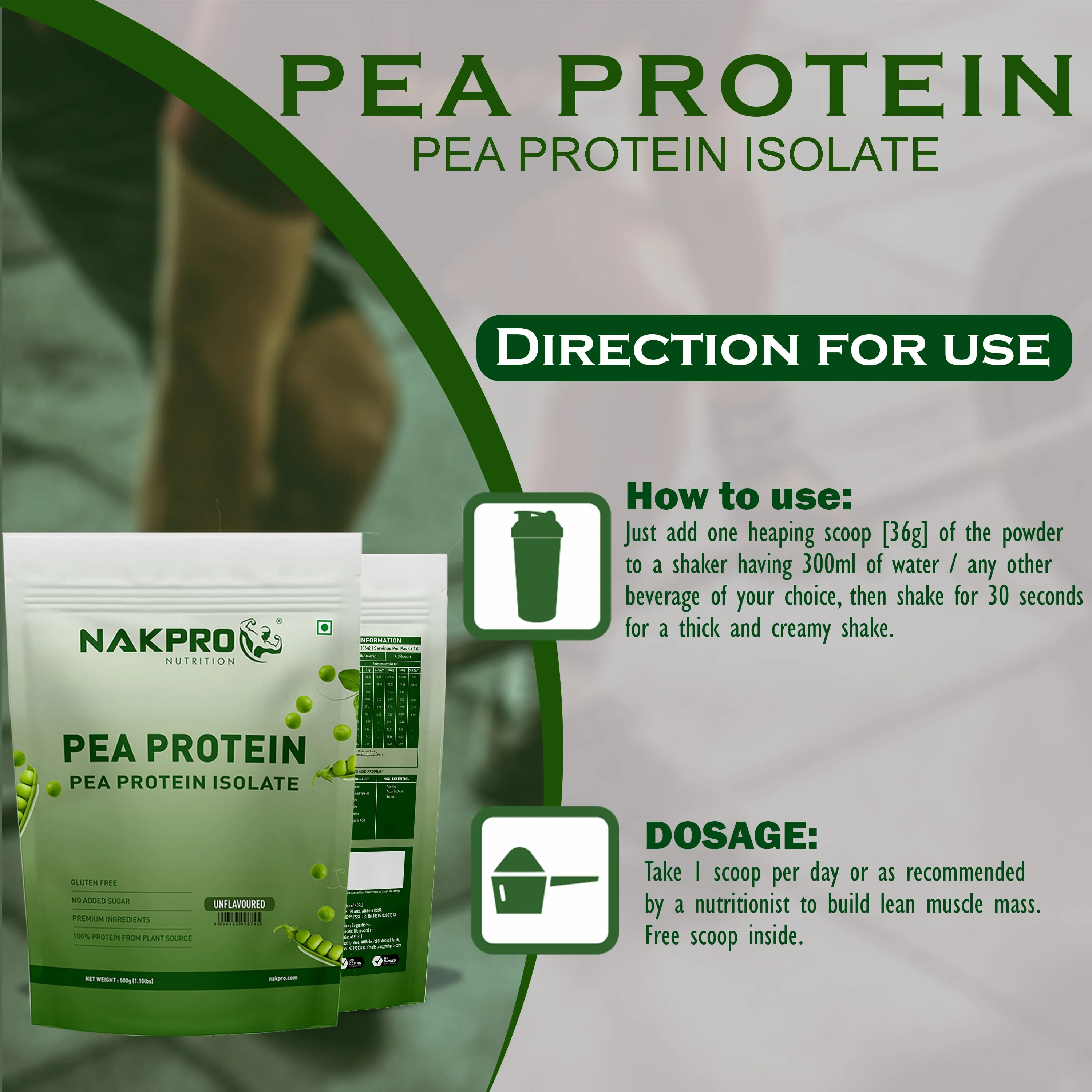 Nakpro Pea Protein Isolate- Plant-Based Vegan Protein Powder - Image 39