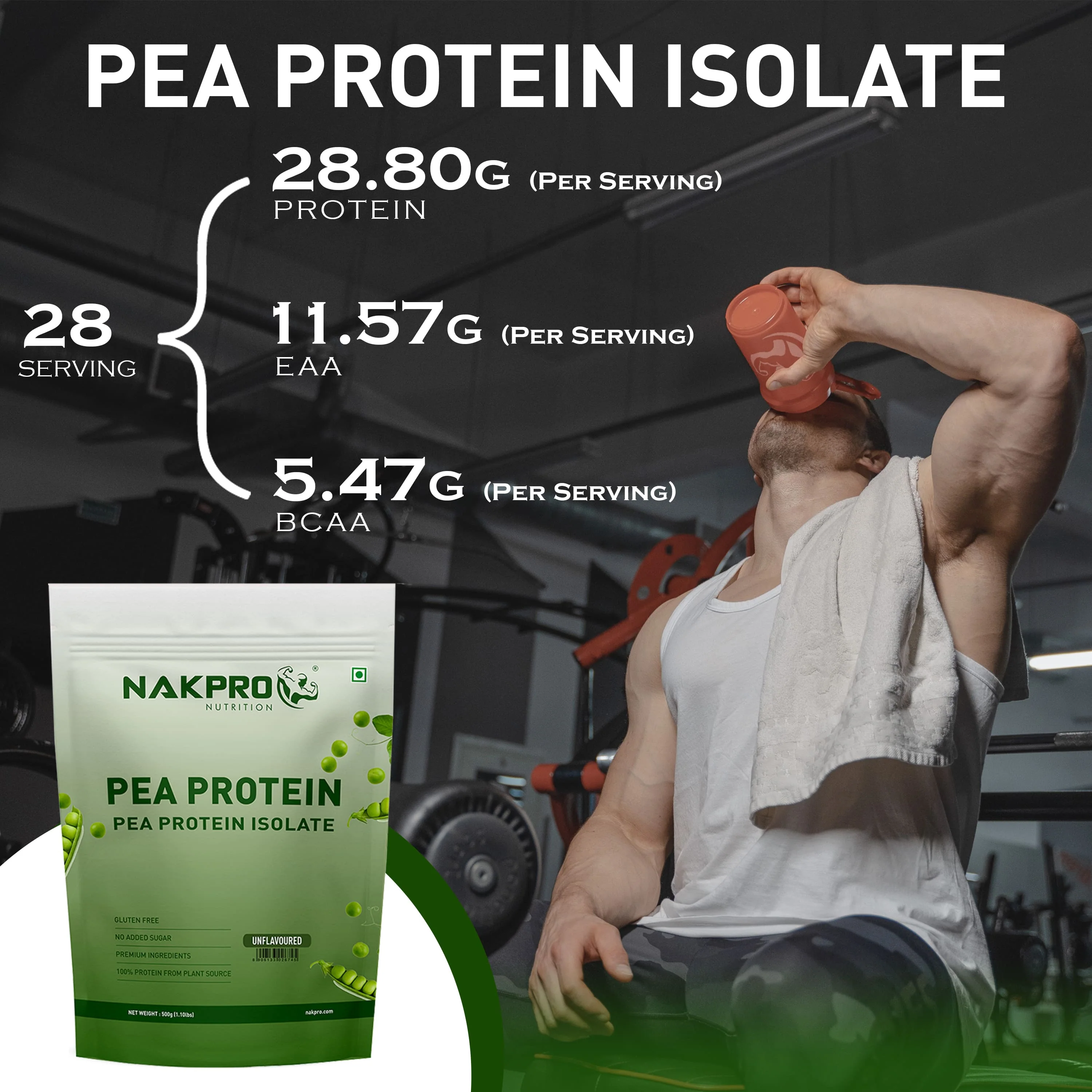 Nakpro Pea Protein Isolate- Plant-Based Vegan Protein Powder - Image 42