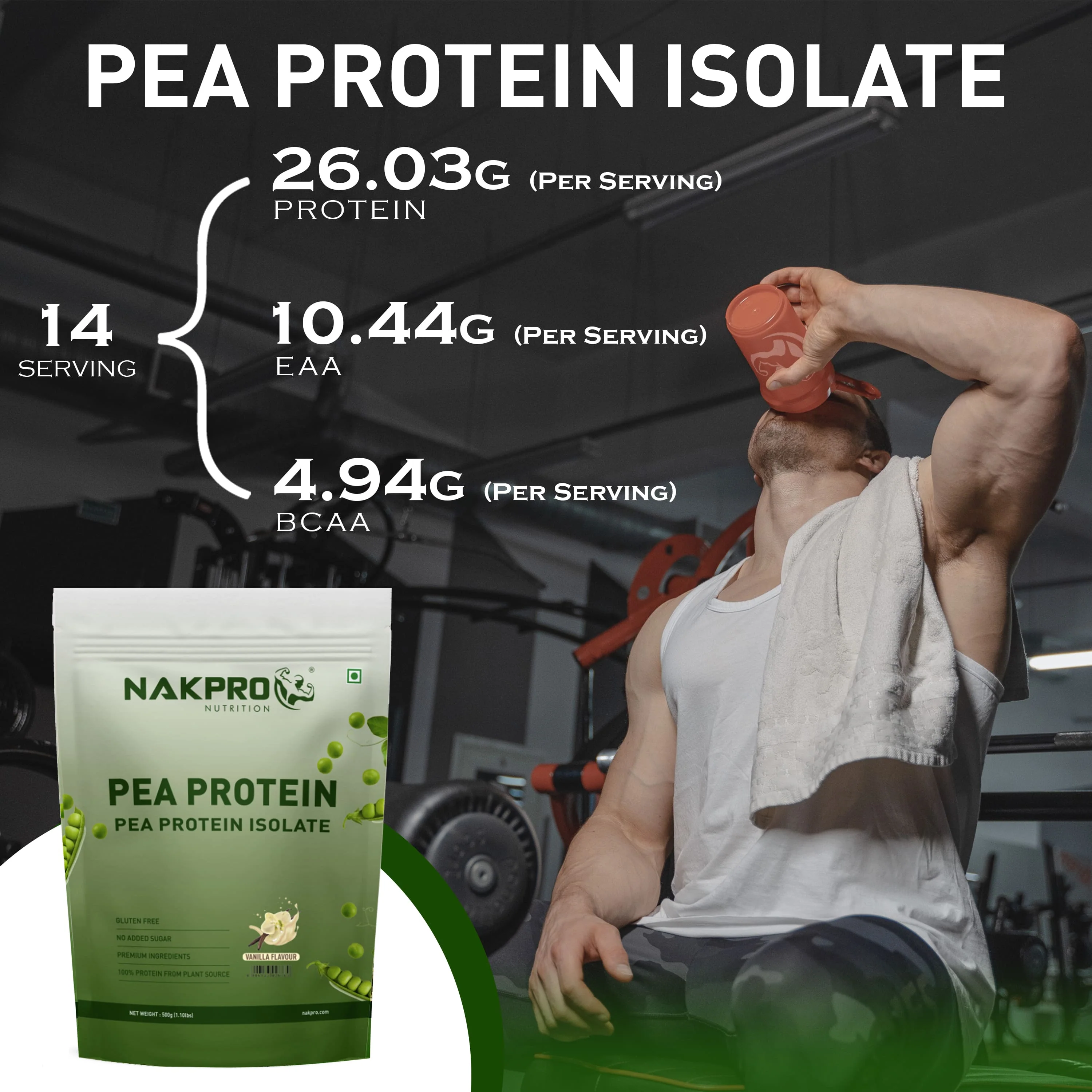 Nakpro Pea Protein Isolate- Plant-Based Vegan Protein Powder - Image 45