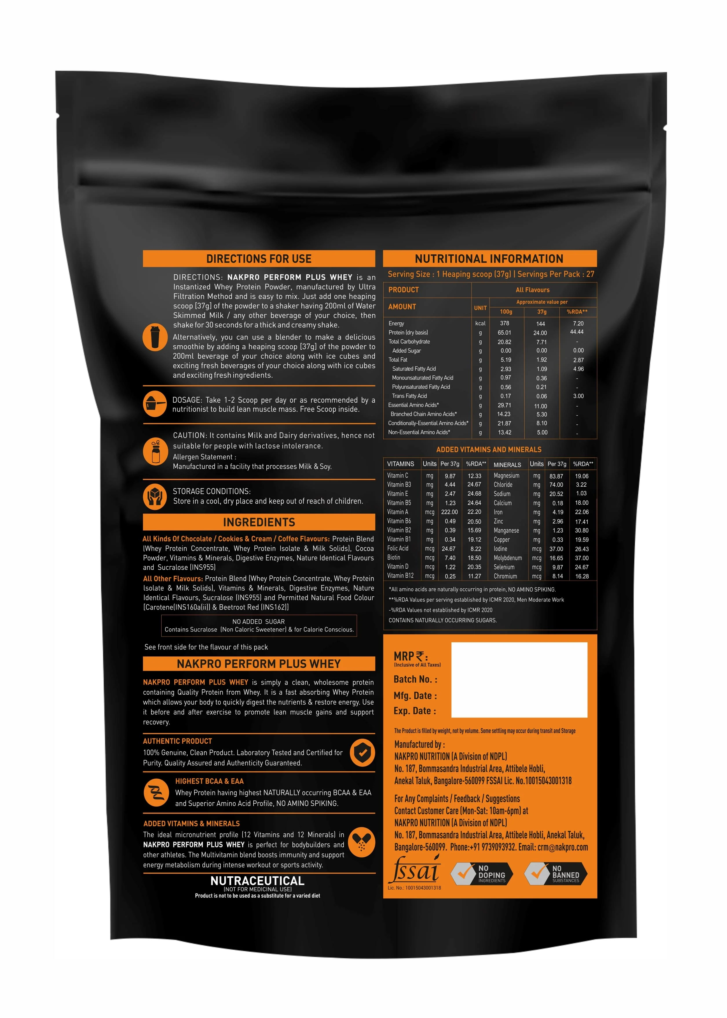Perform Plus+ Whey Protein Blend - Image 107
