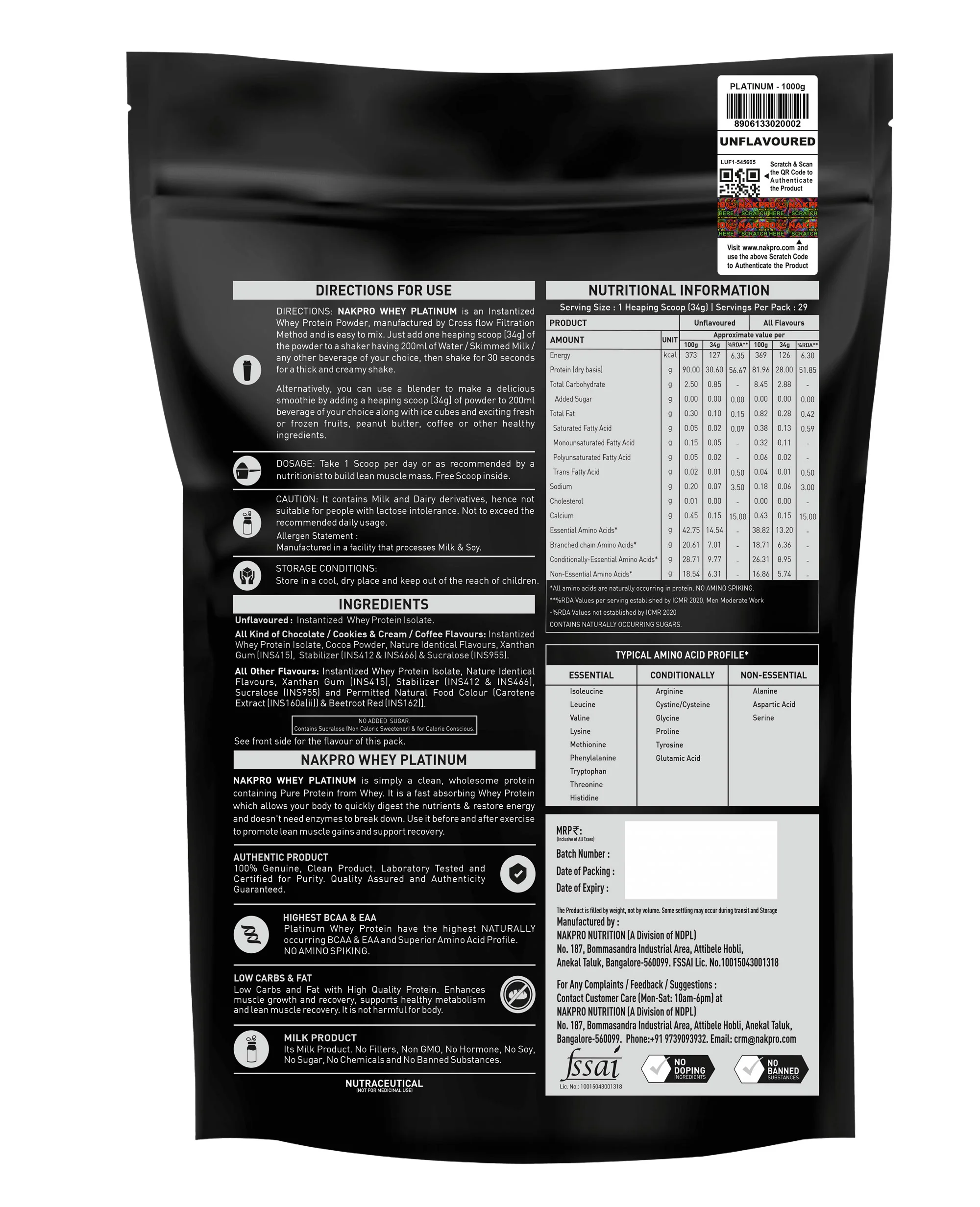 Raw Platinum Whey Protein Isolate - Image 217