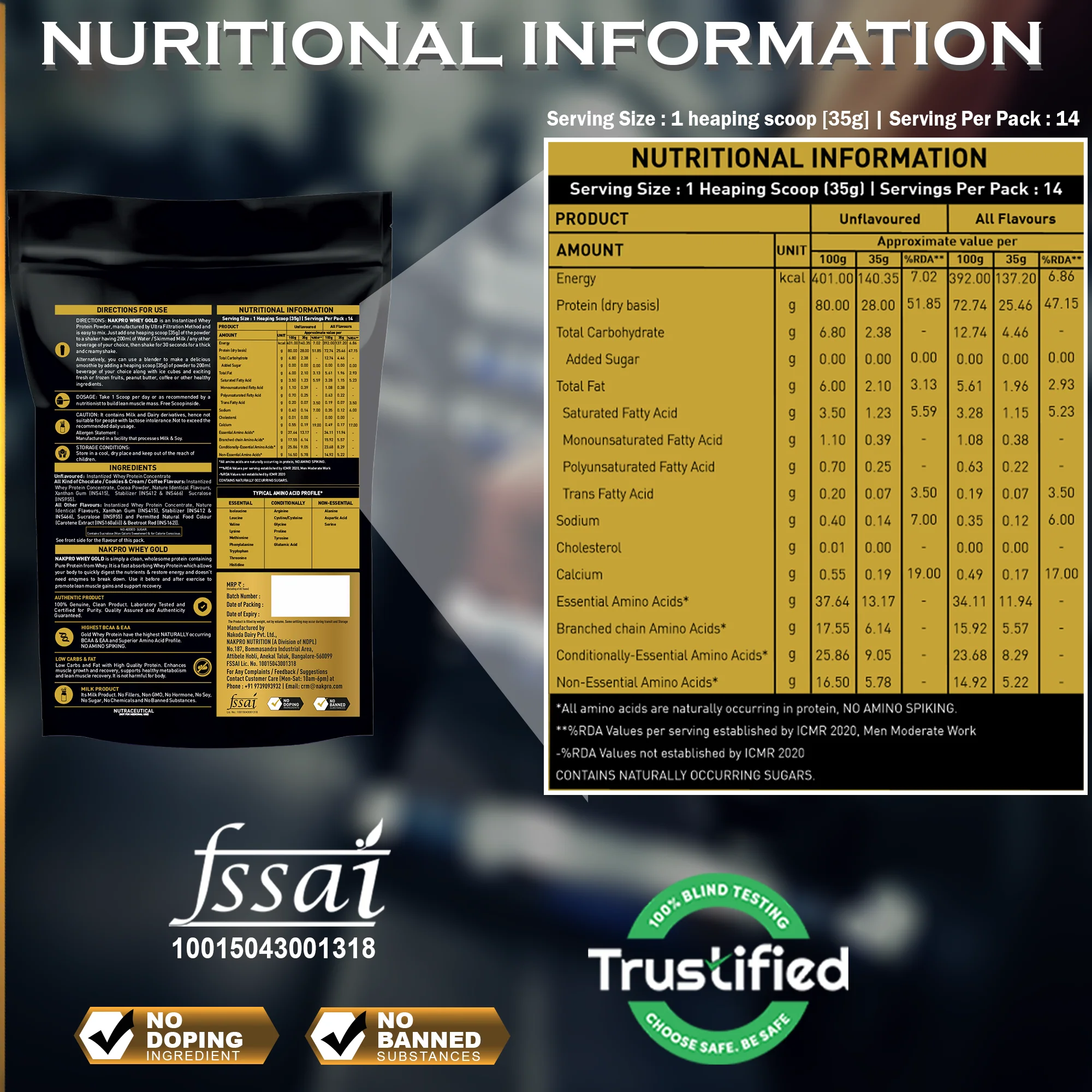 Nakpro Whey Gold Protein Concentrate - Image 15