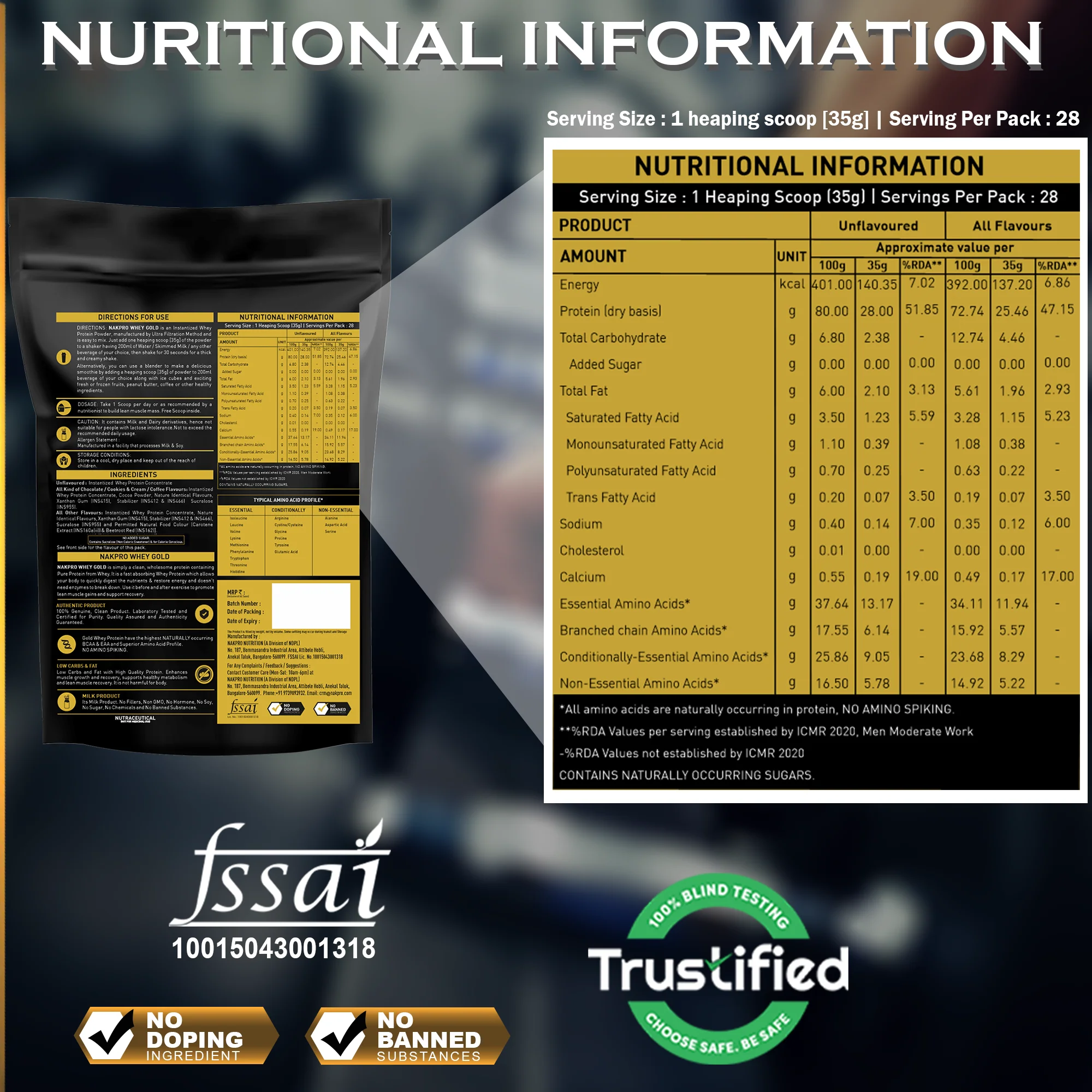 Nakpro Whey Gold Protein Concentrate - Image 21