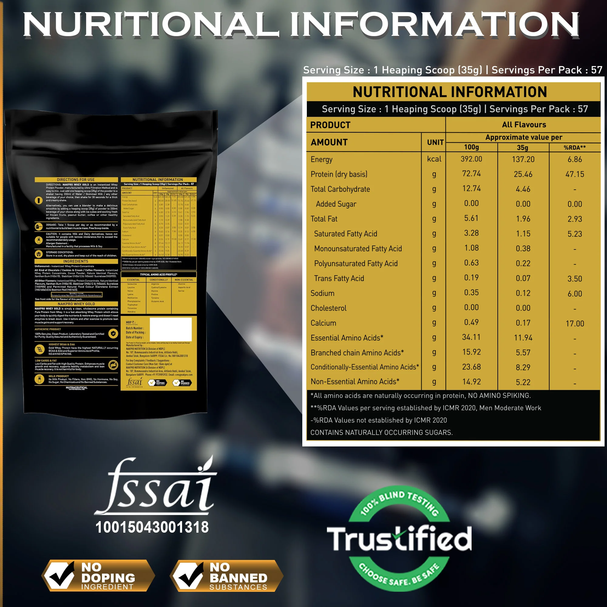 Nakpro Whey Gold Protein Concentrate - Image 26